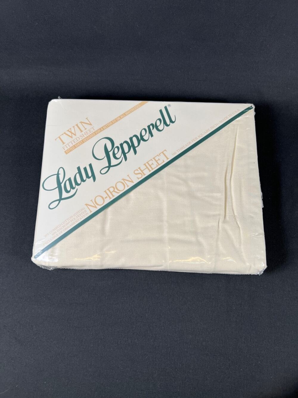 Vintage Brand New Lady Pepperell Twin Size Top Flat Sheet 66x96" Made In USA